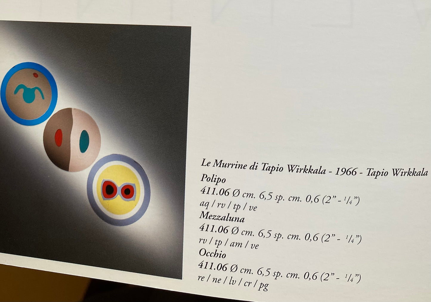 "polipo"murrine disc paperweight / Venini