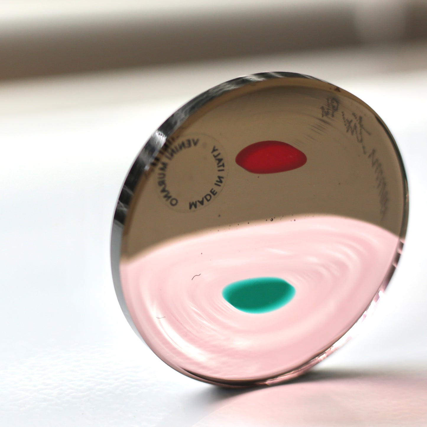 "Mezzaluna"murrine disc paperweight / Venini