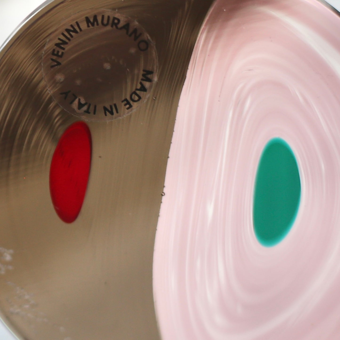 "Mezzaluna"murrine disc paperweight / Venini
